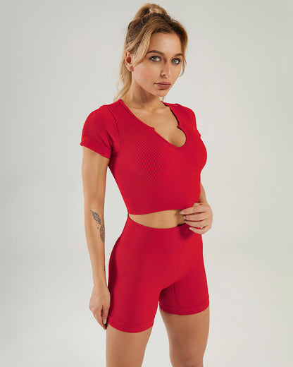 LeRoxy | Geribde Athleisure Shorts |  Comfortabele en Stijlvolle Sportkleding voor Elke Dag
