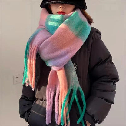 LeRoxy | luxe warme sjaal met kleurrijk design voor dames en heren