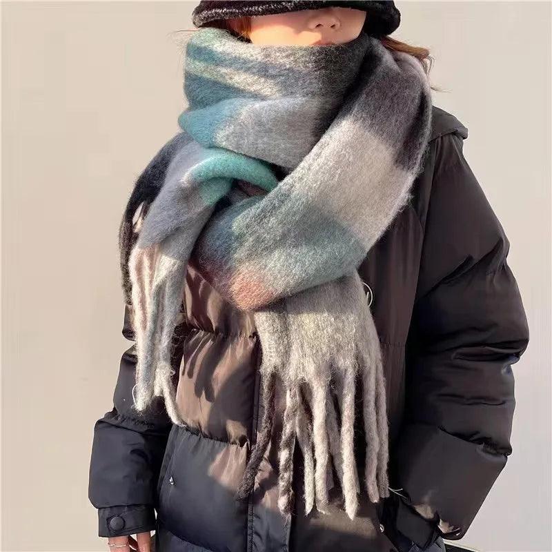 LeRoxy | luxe warme sjaal met kleurrijk design voor dames en heren