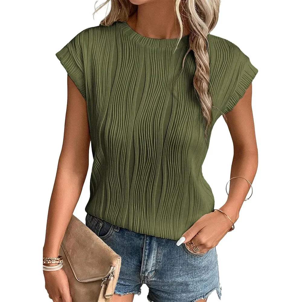 LeRoxy | Dames T-shirt Gestreept met Korte Mouwen | Casual & Nette Look