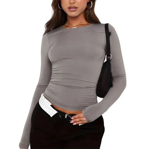 LeRoxy | Minimalistisch Dames T-shirt van Biokatoen | Comfortabel & Stijlvol
