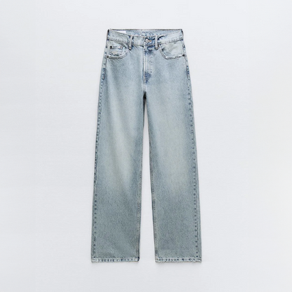 LeRoxy | Dames Vintage Jeans met Ripped Details | Straight Fit Denim