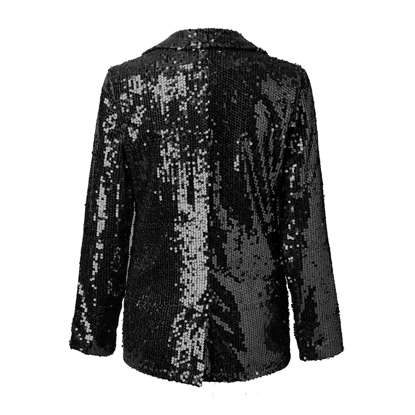 LeRoxy | Lange Glanzende Feestjas Blazer voor Dames |  Elegant & Glinsterend