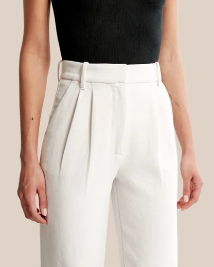 LeRoxy | Wijde Pijp Broek – Stijlvolle en Comfortabele Broek voor Ontspannen Chic