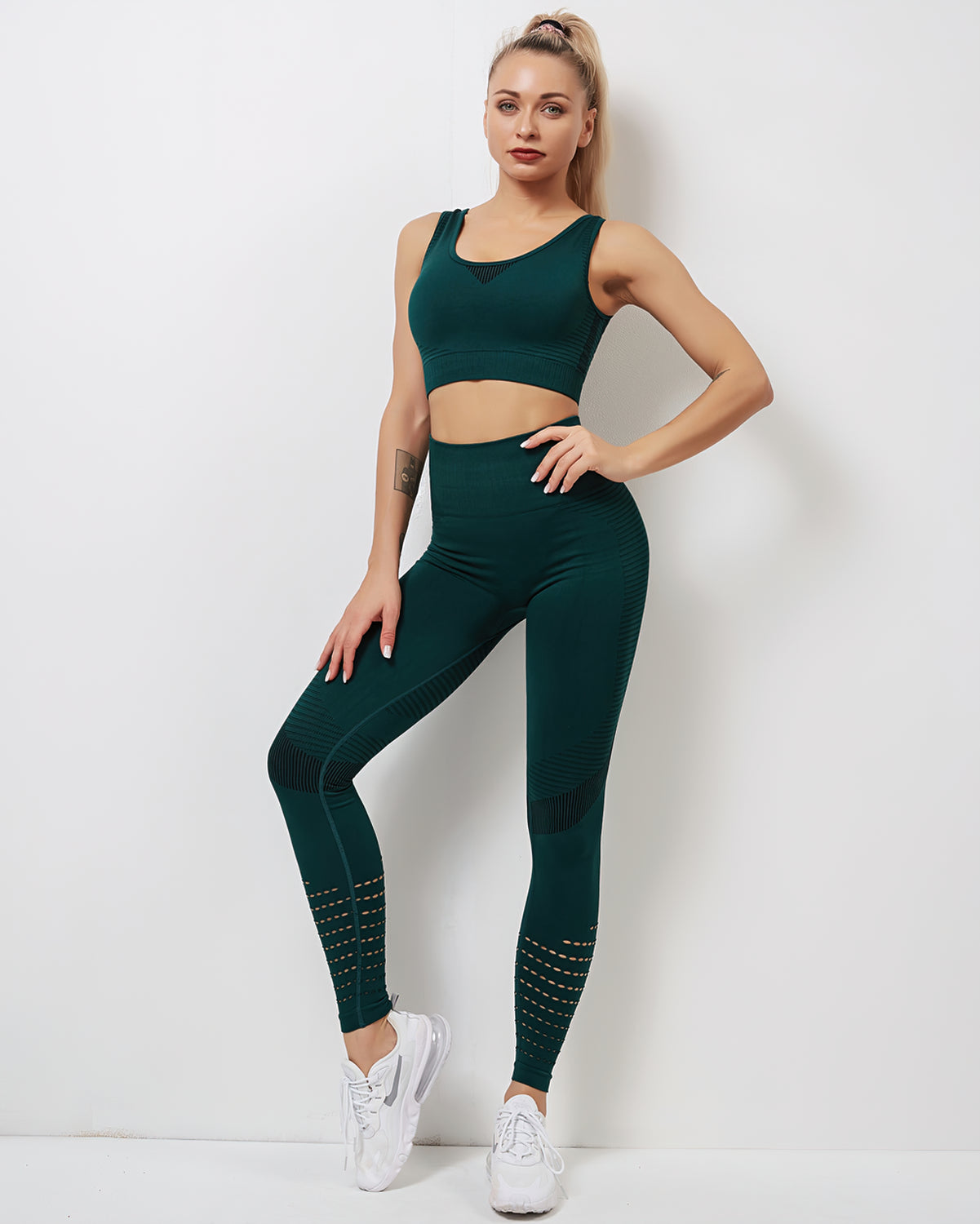 LeRoxy | Seamless Leggings | Green | Comfortable & Stylish Activewear for Every Workout