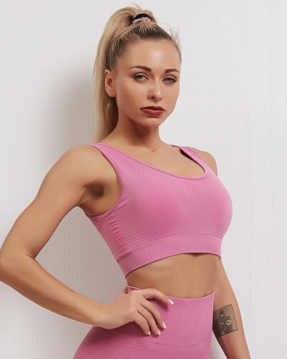LeRoxy | Seamless Sportbh | Roze | Comfortabele Naadloze Sportbeha voor Dames