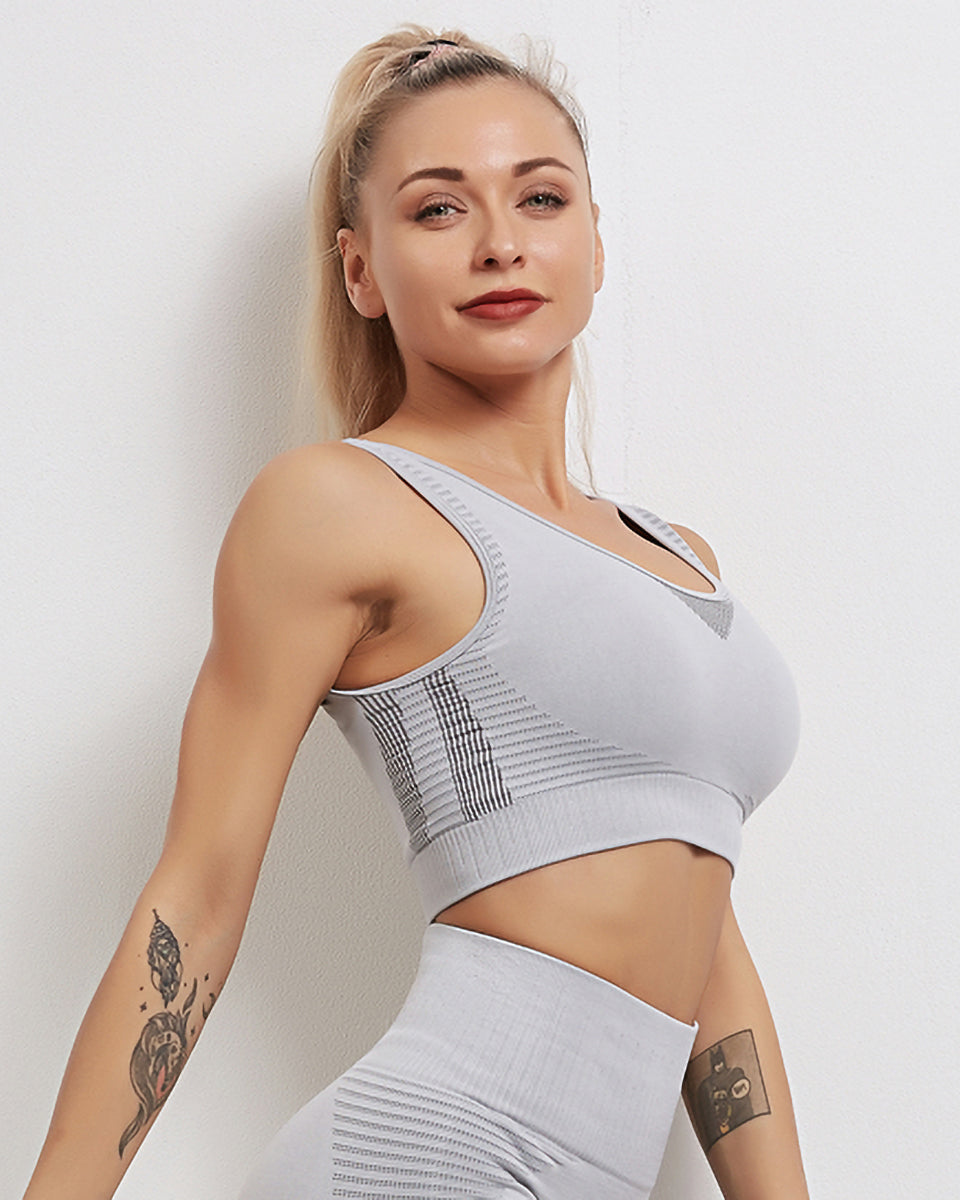 LeRoxy | Naadloze Sportbeha | Grijs | Comfort & Ondersteuning