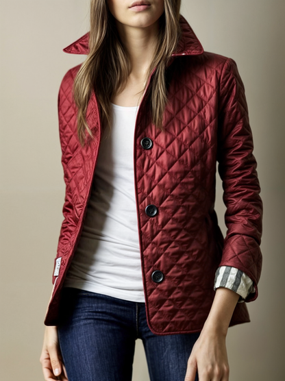 LeRoxy | Gewatteerd damesjack met omgeslagen kraag | Warm en stijlvol winterjack