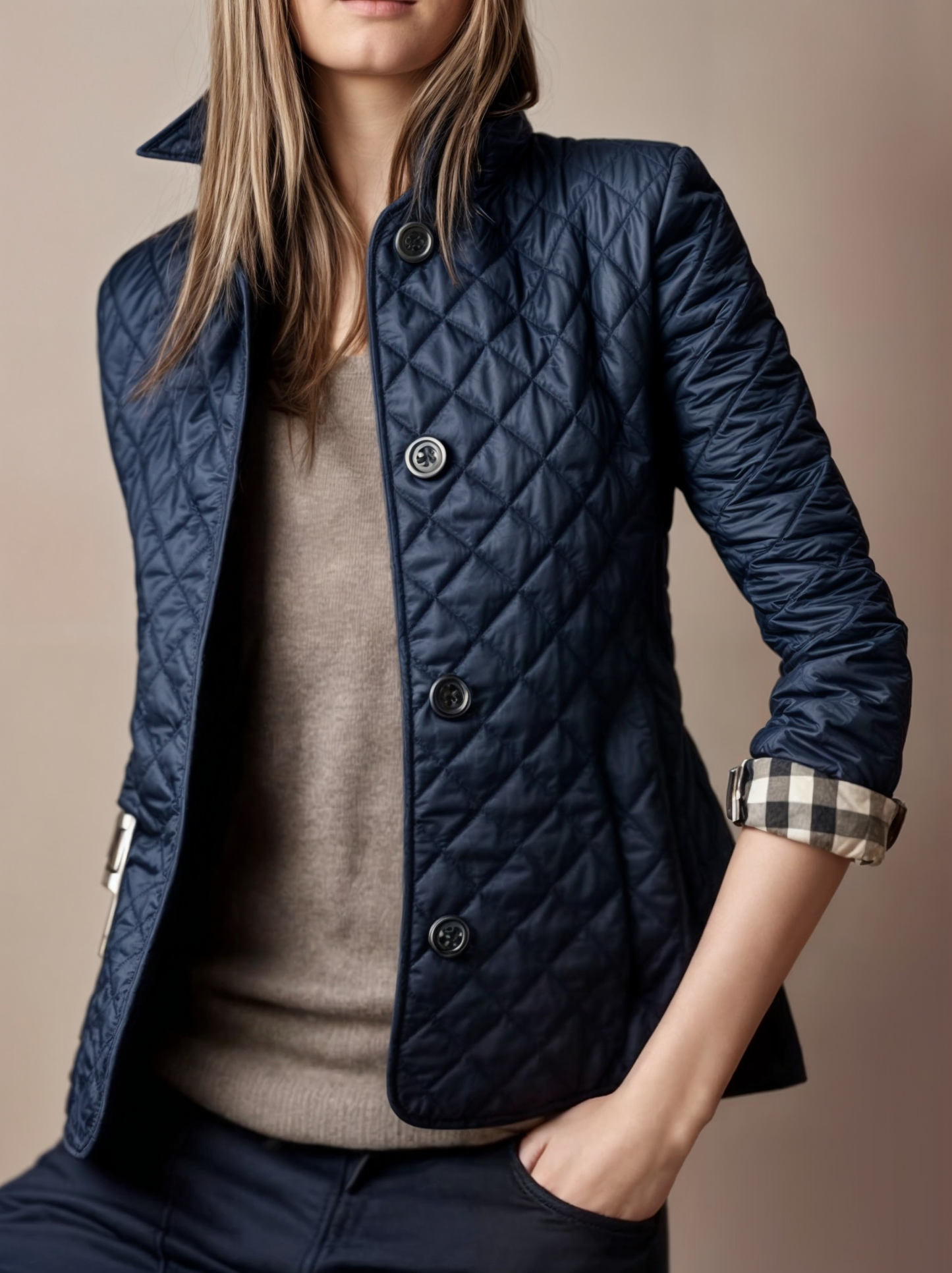 LeRoxy | Gewatteerd damesjack met omgeslagen kraag | Warm en stijlvol winterjack
