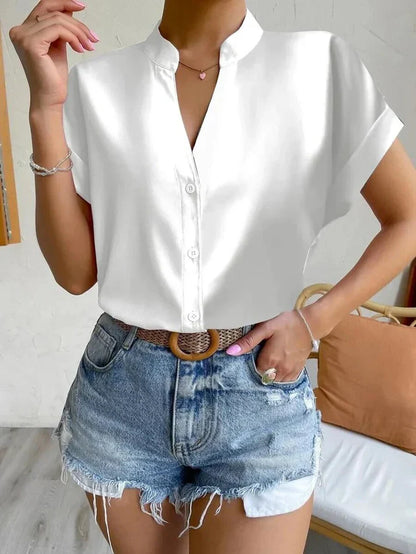 LeRoxy | Elegante V-hals Top voor Vrouwen | Stijlvolle en Comfortabele Kleding