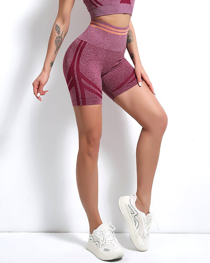 LeRoxy | Naadloze Sportshorts Dames | Hoge Taille Fitnessbroekje