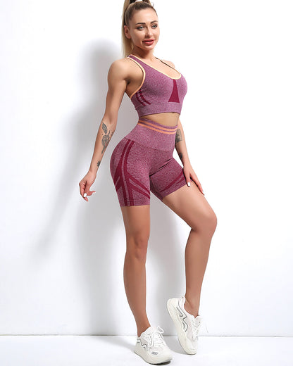LeRoxy | Naadloze Sportshorts Dames | Hoge Taille Fitnessbroekje