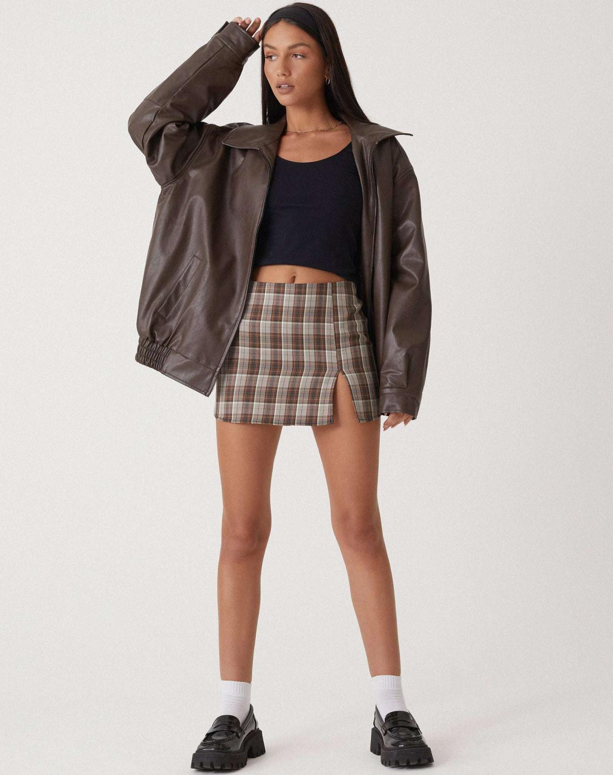 LeRoxy | Trendy Oversized Leren Jas voor Dames | Modieuze Lange Damesjas