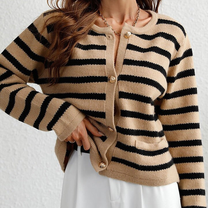 LeRoxy | Gestreept Dames Herfstvest Leona | Comfortabel & Stijlvol