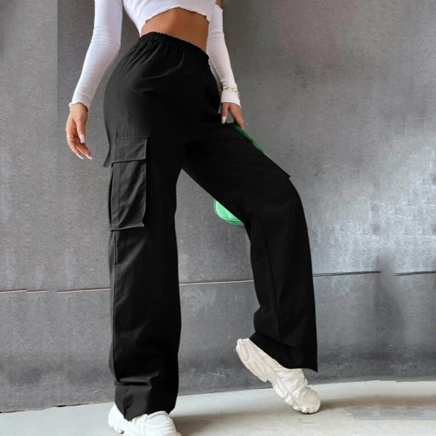 LeRoxy | Dames Hoge Taille Cargo Broek | Comfortabele en Stijlvolle Cargo Pants